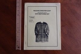 Racking Sweater Coat Long/Short w/Hat Pattern Ribber Machine Knitting JJ... - $266.20 MXN
