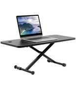 VIVO Black Small Single Top 28 inch Standing Desk Converter, Tabletop Si... - £93.63 GBP