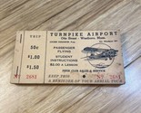 Vintage 1930&#39;s Passenger Flying Ticket Book Turnpike Airport Westboro MA... - $49.50