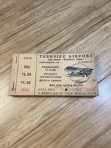 Vintage 1930&#39;s Passenger Flying Ticket Book Turnpike Airport Westboro MA... - $49.50