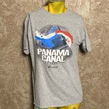 Carnival Cruise Line Panama Canal T-shirt LARGE Gray - $11.98