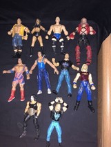 Lot Of 10 Wrestling Figures DDP Sting Chyna Nash Steve Austin Angle WWF WCW WWE - $48.37