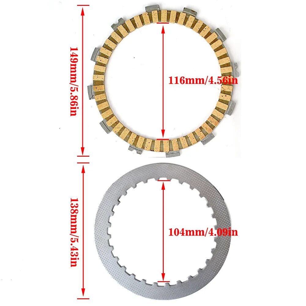 Motorcycle Engine Clutch Friction Plates Kit For CRF450X CRF450 XRL CRF 450 X 2 Women's Bags