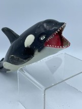 Vintage Imperial Shamu 1989 Orca Killer Whale Squeak Toy Rubber Figure - £5.65 GBP