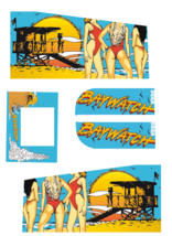 Baywatch Sega Arcade1up Pinball Design Decal Pinball vinyl graph, Arcade 1up pin - $85.00+