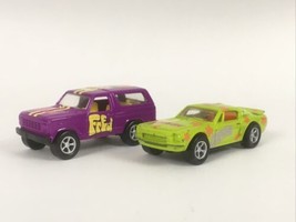 Racing Champions SCOOBY-DOO Fred Purple 80 Ford BRONCO|Yel-Grn Daphne 68 Mustang - £5.53 GBP