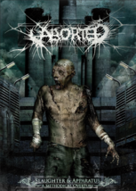 ABORTED Slaughter &amp; Apparatus FLAG CLOTH POSTER DEATH METAL - £15.84 GBP