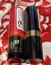 2 Revlon Lipstick #477 Black Cherry, #510 Berry Rich  0.15oz (MK33/8) - $25.73