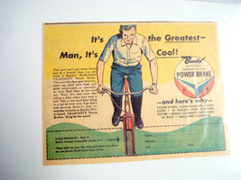 1957 Ad Bendix Gearshift Bicycle Power Brake Elmira, NY - £6.26 GBP