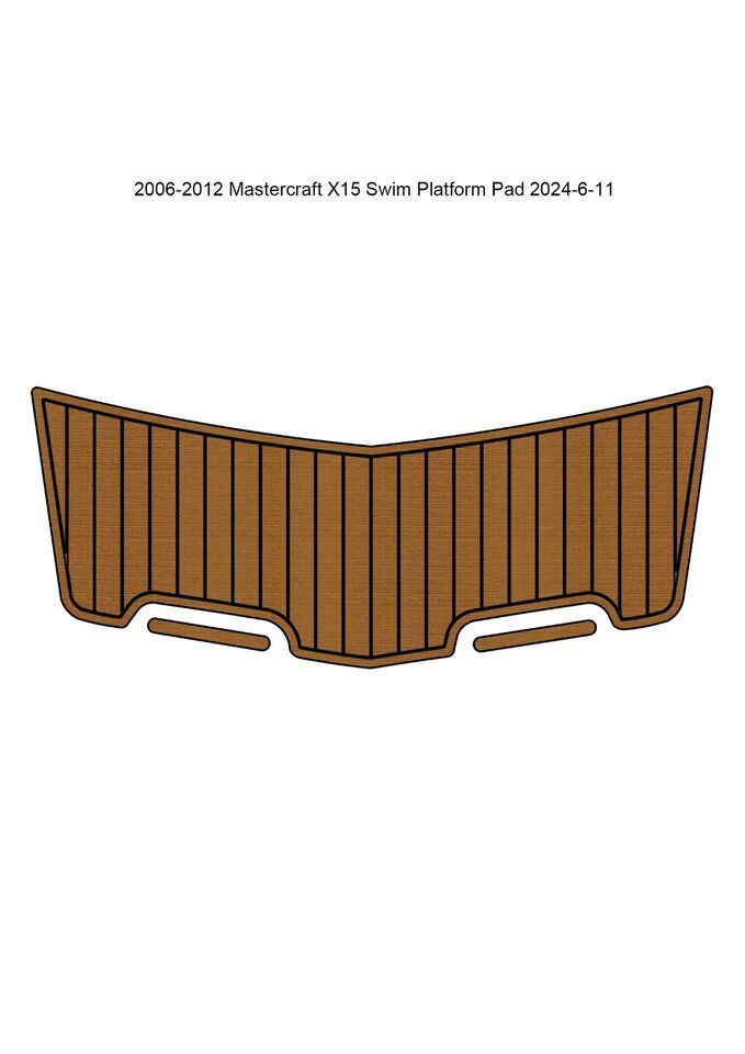 2006-2012 Mastercraft X15 Swim Platform Pad Boat EVA Foam Teak Deck Floo... - $281.00