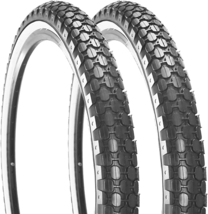 2 Pack 26&quot; X 2.125&quot; Inch Beach Cruiser Bike Tires with or without Tire Levers F - £54.47 GBP
