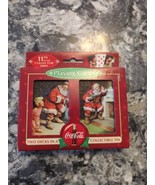 Coca-Cola Santa Claus Playing Cards Collectible Tin of Two Decks - $6.93