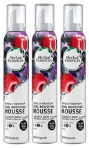 (3) Herbal Essences Totally Twisted Curl-Boosting Mousse Berry Essences, 6.8 oz - £21.78 GBP