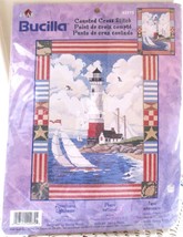 Bucilla Americana Lighthouse Counted Cross Stitch Kit #42975 New Factory Sealed - $9.00