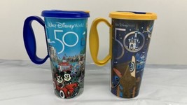 Whirley Walt Disney World Plastic Mugs Mickey Mouse Lot Of 2 - $14.80
