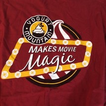 Yogurt Mountain T Shirt L Red Makes Movie Magic DW1 - £6.20 GBP