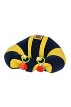 Rattle Navy Blue Yellow Baby Sitting Support Cushion Baby Seat - £34.38 GBP