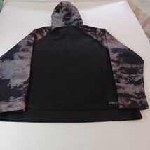 And 1 Men’s Black & Dyed Gray Sleeves Hoodie Sweatshirt Measured Chest 51" image 2