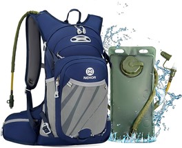 Hiking Backpack Men Women,Hydration Backpack Pack With 2L Water, Camping - £29.16 GBP