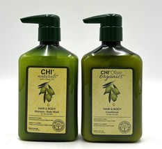 CHI Naturals/Oilve Oil Hair & Body Shampoo-Body Wash & Conditioner 11.5 oz Duo - $42.52