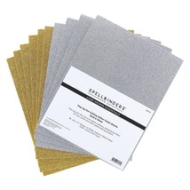 Spellbinders Glitter Foam Sheets 8.5&quot;X11&quot; 10/Pkg-G - £10.65 GBP