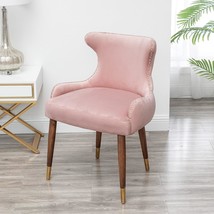 Pink Lindale Accent Chair With Nailhead Trim From Roundhill Furniture. - £98.09 GBP