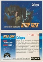 RARE 1993 TOS Star Trek VHS EXC SkyBox Trading Card #30 ~ Catspaw / Kirk &amp; Spock - $25.73