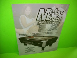 Valley Dynamo Metro Coin Brunswick Original Pool Billiards Table Flyer Paper Adv - £14.86 GBP