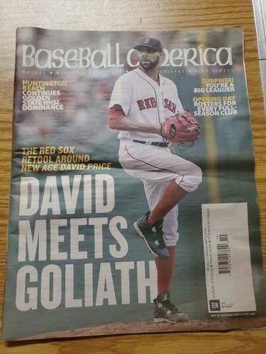 David Price Baseball America Magazine May 6, 2016 Boston Red Sox MLB Issue - $8.99
