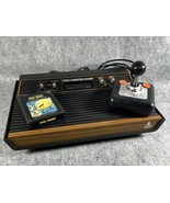 Vintage Atari 2600 Launch Edition Woodgrain Console W/Game &amp; ControllerU... - £30.24 GBP