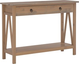Linon Titian Driftwood Console Table, 42&quot;W X 13.98&quot;D X 30.7&quot;H - £76.73 GBP