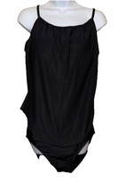 Beyond CONTROL 2 Piece BLACK Bathing Suit Size 12 NWT - $86.13