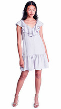 NWT REBECCA TAYLOR 2 ruffled linen dress lavender $395 church wedding ca... - £132.57 GBP