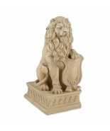 Ivory Lion Statue, Beige Lion Statue Sculpture, Outdoor Garden Decoratio... - £111.49 GBP