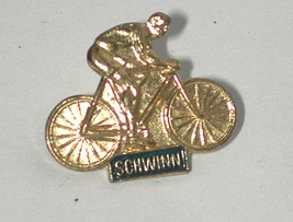 Vintage Schwinn Bicycle dealer promo pin bike rider - £11.06 GBP