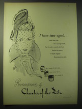 1948 Charles of the Ritz Revenescence Skin care Ad - I have two ages! - $18.49