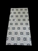 Larsen Cooper Fabric Linen/cotton Geometric Embroidered Fabric 95"x50" - $137.61