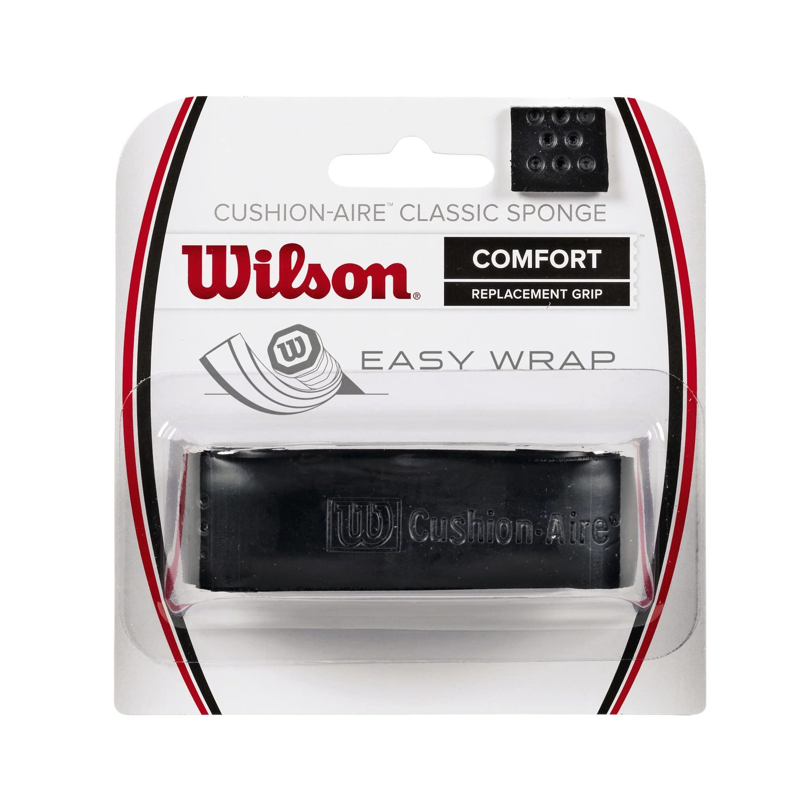 WILSON Classic Sponge Tennis Racquet Replacement Grip, Black - $13.16