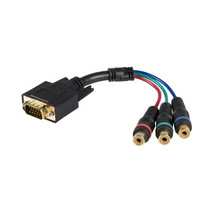 Startech HD15CPNTMF 6IN RCA HD15 M/F TO COMPONENT BREAKOUT CABLE ADAPTER - $42.52