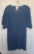 Roaman's Light Blue Knit Sweater Size L - $20.10
