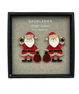 BaubleBar Christmas Earrings Sleigh Queen Santa W Bag Dangle Holiday Gift - $19.31