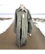 NWT Giorgio Armani Collezioni Lt Green Lined Water Repellent Trench Coat... - $296.99