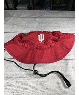 Men&#39;s Top of the World Indiana Hoosiers Red Bucket Hat Cap Drawstring, EUC - $13.71 CAD