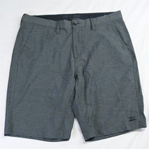 Billabong 34 x 10&quot; Gray Submersibles Crossfire Tech Wicking Hybrid Shorts - £22.51 GBP