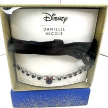 Disney Store Minnie Mouse Faux Leather Wrap Designer Necklace by Danielle Nicole - £14.68 GBP