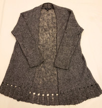 Eileen Fisher Knit Cardigan Sz-M Gray - £31.84 GBP