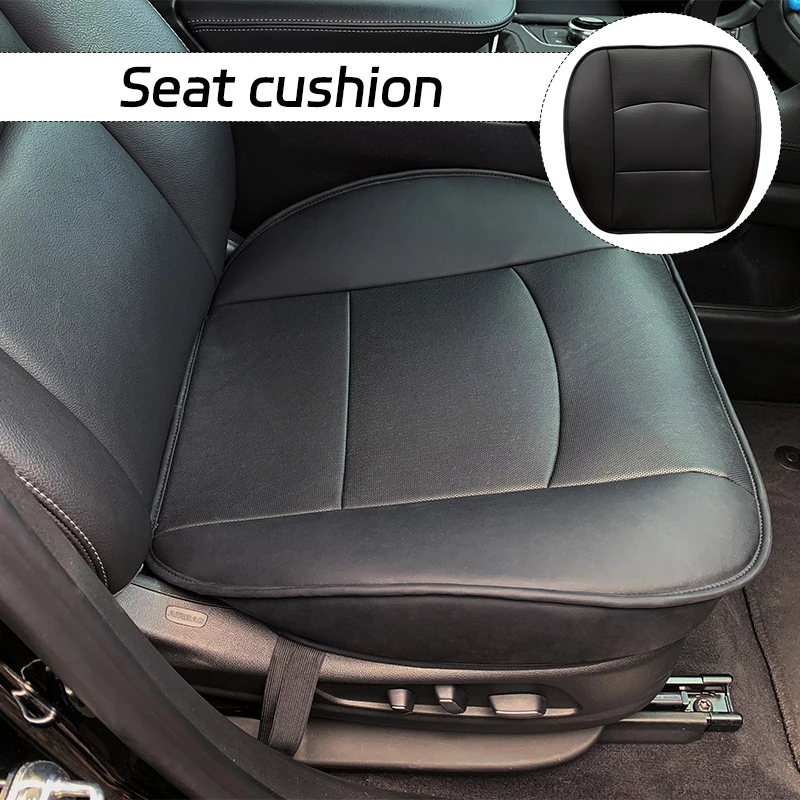 PU Leather Car Front Seat Cover Auto Car Cushion Covers Breathable Universal Car - £18.27 GBP