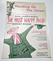  Standing on the Corner  The Most Happy Fella  Musical Sheet Music  1956 - $6.95