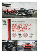 Dodge Ram Heavy Duty Truck Long Live the Man 2011 Full-Page Print Magazine Ad - £7.72 GBP