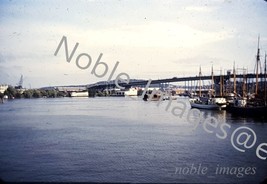 1940s Canal Scene Ships Bridges Harbor Stockholm, Sweden Kodachrome Slide - £2.33 GBP